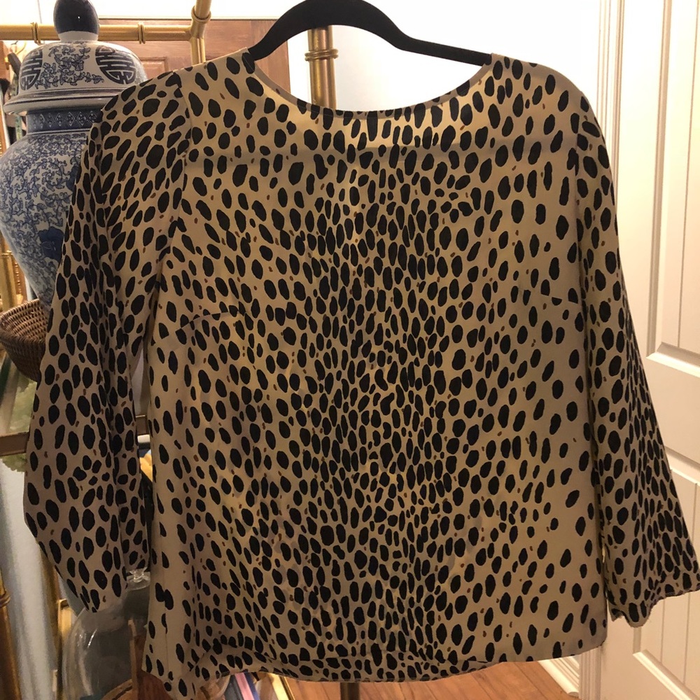 Cute J Crew Leopard Blouse Size Sm